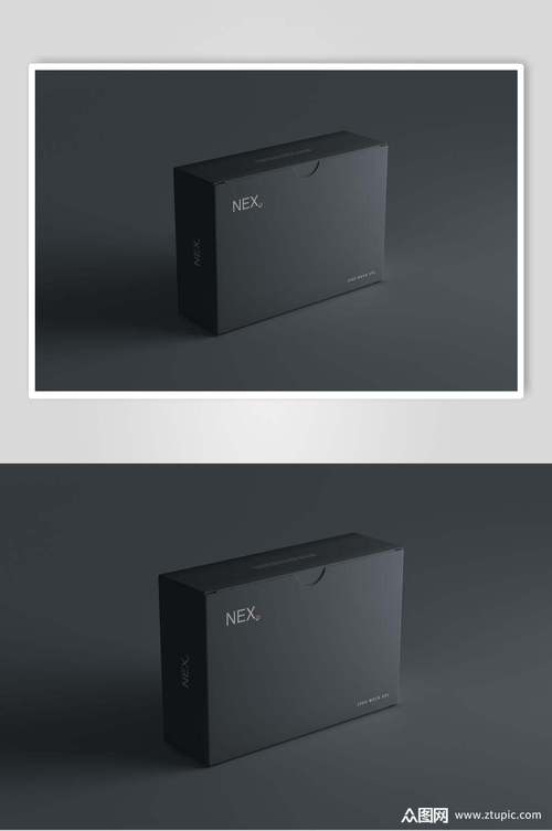 黑色电子产品包装盒样机模板下载-编号4113245-众图网